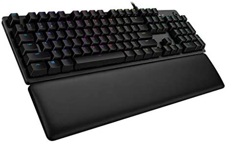 Logitech G513 Clavier Gamer Mécanique avec Repose-Poignets, Eclairage RGB LIGHTSYNC, Tactile Switchs GX Brown, Alliage Aluminium 5052, Personnalisable, Relais USB, Français AZERTY - Noir Fiche Technique et Prix au Maroc