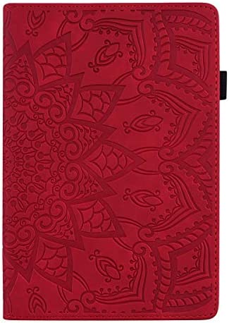 Jajacase Samsung Galaxy Tab A 10.1 2016 Coque,SM-T580/T585 Tablette Folio Stand Case Cover Housse étui de Protection avec Cuir PU, Support et Carte de Slot,Rouge Fiche Technique et Prix au Maroc