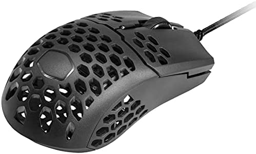 Cooler Master MM710 Souris gamer filaire 53g ultra légère - capteur optique Pixart 16000 DPI, switchs Omron 20 millions, PTFE, coque en nid d'abeille ambidextre - Noir Fiche Technique et Prix au Maroc