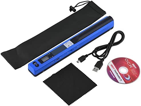Plyisty Scanner de Poche Portable, Scanner de Stylo USB 2.0, Scanner de Documents A4 900 DPI pour Image, Sélection de Format JPG/PDF, Carte Mémoire 32G(Bleu)Avis,  Fiche Technique et Prix au Maroc