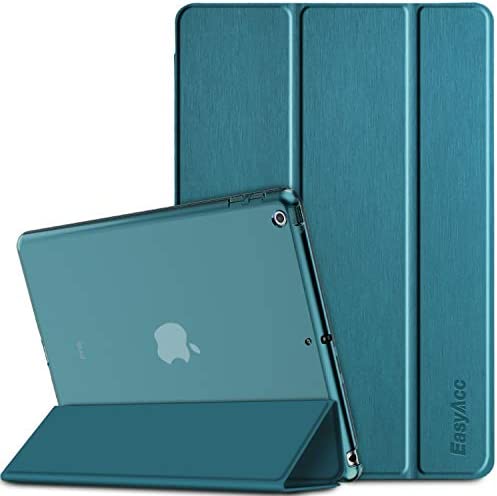 EasyAcc Coque Compatible avec iPad 6ème/5ème Génération 9.7" 2018/2017, Ultra Fin Étui de Protection Semi-Translucide Mat avec Fonction réveil/Sommeil Automatique, Paon Bleu Fiche Technique et Prix au Maroc