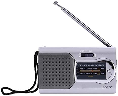 Radios Portables à Ondes Courtes, BC-R22 Mini Radio AM/FM Mince Universelle Haut-parleurs stéréo Récepteur Lecteur de Musique, avec Haut-Parleur intégré et antenne télescopique Fiche Technique et Prix au Maroc