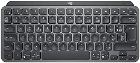 Logitech MX Keys Mini Minimaliste Clavier Sans Fil Illuminé, Compact, Bluetooth, Rétroéclairé, USB-C, Compatible avec Apple macOS, iOS, Windows, Linux, Android, Construction métal - Gris foncé Fiche Technique et Prix au Maroc