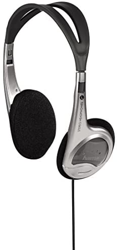 Hama Casque Stéréo "HK-229" (Casque audio Supra-Auriculaire pour lecteur mp3, iPod, bande passante de 20 Hz - 20 kHz, jack 3,52mm mâle, câble uni-latéral de 1,5 m, ajustable et léger) Noir/Gris Fiche Technique et Prix au Maroc