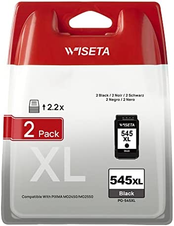 PG-545 XL Cartouches d'encre Remplacement pour Canon 545XL 545 XL pour Pixma TS3150 TS3350 TR4550 MX495 MG3050 MG2550 MG2950 MG2450 MG2450 TR4650 TS205 TS305 TS3450 (Noir, 2-Pack)Avis,  Fiche Technique et Prix au Maroc