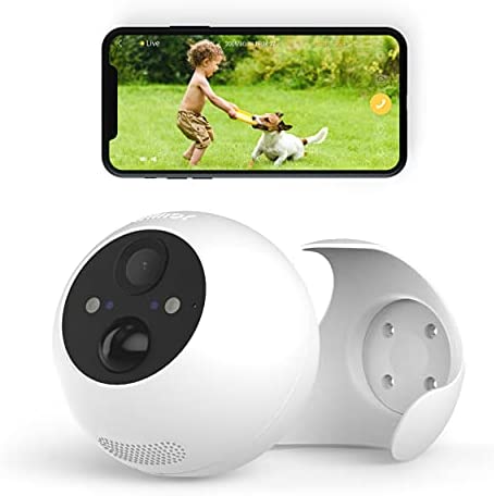 Litmor Caméra Surveillance WiFi, Caméra Extérieure sans Fil, Batterie Rechargeable, HD 1080p, Vision Nocturne, IP66 étanche, Détection de Mouvement, Audio bidirectionnel, sans Charges mensuelles Fiche Technique et Prix au Maroc
