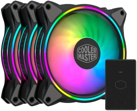 Cooler Master MasterFan MF120 Halo 3-en-1 ARGB - Ventilateurs de Boîtier 120 mm, Éclairage ARGB à Double Boucle, Pales Hybrides Incurvées, Capteur Intelligent Anti-Bourrage, Avec Contrôleur Fiche Technique et Prix au Maroc