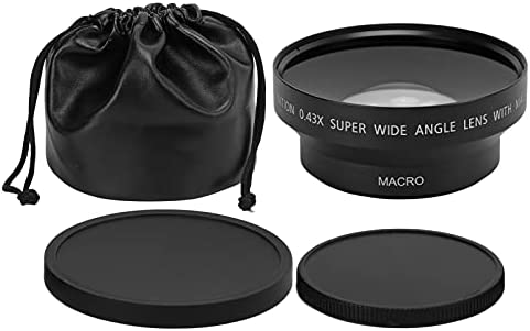 BigKing Objectif Grand Angle 62mm, Objectif de Conversion Macro Grand Angle Universel en métal 0,43x pour Objectif de caméra de diamètre de Filtre 62mm Fiche Technique et Prix au Maroc