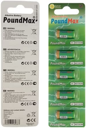 PoundMax Alkaline 4LR44, 6V, 5 Pack Fiche Technique et Prix au Maroc
