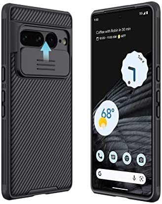 WeiCase Coque pour Google Pixel 7 Pro, Protection de la Caméra Étui avec Coulisse Cache Objectif, Anti-Dérapant Antichoc Bumper Ultra Mince Housse en PC Dur pour Google Pixel 7 Pro, Noir Fiche Technique et Prix au Maroc
