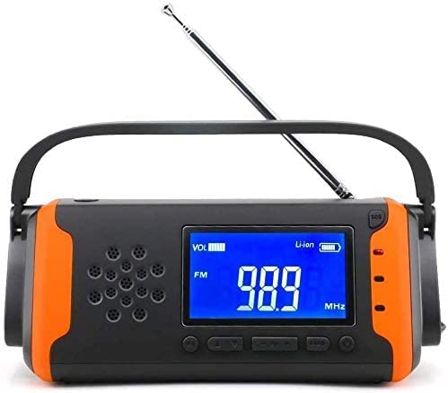 YGB Petite Radio Portable Radio FM AM Radios Portables, Utilisation Facile, Radio météo d'urgence numérique LCD Radio Solaire AM/FM à manivelle avec Fiche Technique et Prix au Maroc