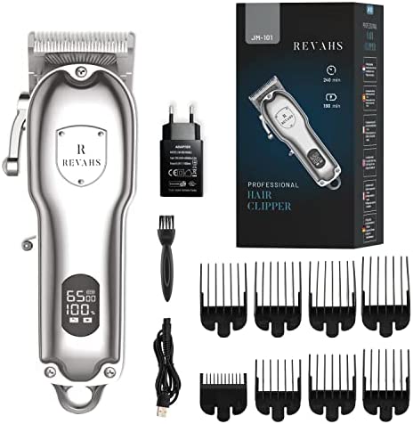 Revahs Tondeuse Cheveux Homme Professionnelle - Barbe 0.5-25mm - 8 peignes Avis, Fiche Technique et Prix au Maroc