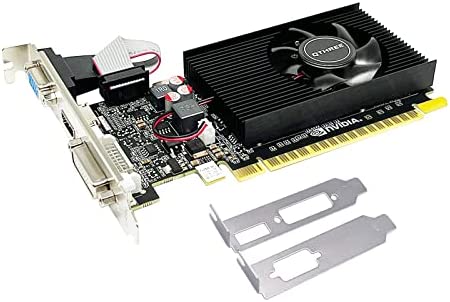 QTHREE Carte graphique GeForce 210, 1024 Mo, DDR3, 64 bits, HDMI, DVI, VGA, 589 MHz Core Frequency Desktop Video Card for PC, DirectX 10.1, OpenGL 3.3, PCI Express x16, Low Profile Fiche Technique et Prix au Maroc