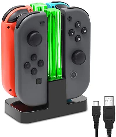 FASTSNAIL Chargeur Manette Compatible avec Nintendo Switch&Switch OLED pour JoyCon, Station de Charger avec Câble USB C, Accessoires Compatible avec Nintendo Switch Fiche Technique et Prix au Maroc