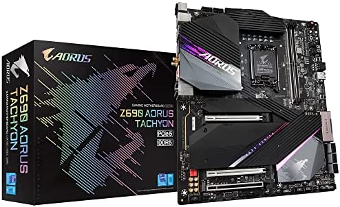 GIGABYTE Aorus Z690 AORUS Tachyon Prise 1700/Z690/DDR5/S-ATA 600/ATX étendu Carte mère Noir Fiche Technique et Prix au Maroc