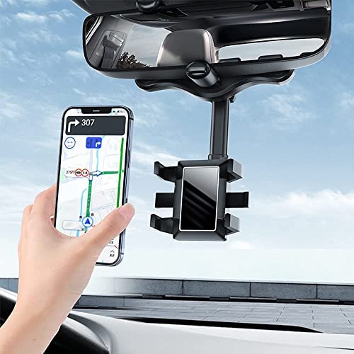 ADDLIVE Support de téléphone de rétroviseur de Voiture et Support GPS, Support de Téléphone pour Rétroviseur Multifonction, Support de Téléphone de Voiture Rotatif et Rétractable Fiche Technique et Prix au Maroc