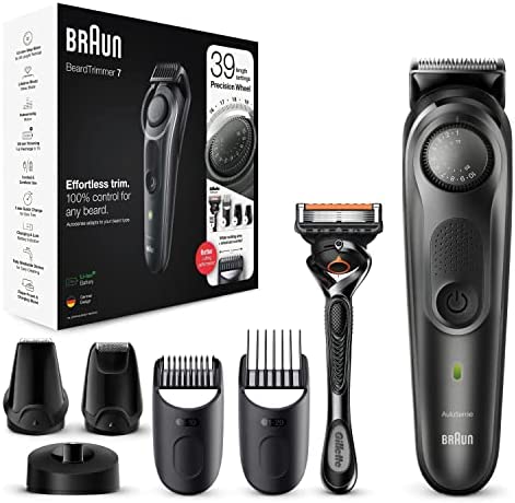 Braun 7 Tout-En-Un, Tondeuse Électrique À Barbe Pour Homme, Tondeuse Pour Visage, Tête de Tondeuse de Précision, Plus 1 Rasoir Fusion ProGlide, BT7340, Cheveux Avis, Fiche Technique et Prix au Maroc