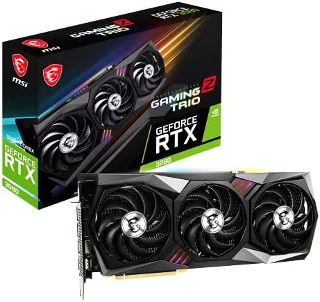 MSI RTX 3080 Gaming Z Trio 10G LHR Carte Graphique NVIDIA GeForce RTX 3080 10 Go GDDR6X Gris Fiche Technique et Prix au Maroc