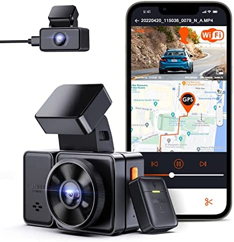 VANTRUE E2 Double 1944P GPS WiFi Dashcam, Contrôle sans Fil et Vocale, Caméra Embarquée Avant et Arrière avec Application, Mode Parking du Tampon, Vision Nocturne WDR, 2,45 IPS à Angle 160°, Max 512G Fiche Technique et Prix au Maroc