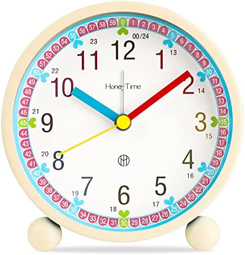 Ayybboo Réveil Enfant Garçon Fille, Réveil Matin Silencieux sans Tic-Tac, Original Analogique Alarme Lumineux Snooze Réveil Chevet Fiche Technique et Prix au Maroc
