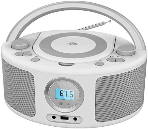 Poste CD Enfant,Radio FM Lecteur CD Portable Boombox,Lecteur Radio CD avec Bluetooth | Radio FM | USB | Lecteur MP3 | Compatible CD-R/CD-RW,Entrée USB | AUX, Lecteur CD Enfant (Gray Radio) Fiche Technique et Prix au Maroc