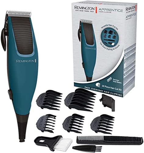 Remington Tondeuse Cheveux Hommes [Idéal Débutant] Apprentice (Lames Acier Inoxydable, 5 Sabots, 1 Peigne Coiffeur, 1 Brosse Cou, 1 Brossette Nettoyage) Tondeuse Cheveux HC5020 Avis, Fiche Technique et Prix au Maroc