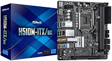 Asrock H510M-ITX/ac Intel H510 LGA 1200 Mini ITX Fiche Technique et Prix au Maroc