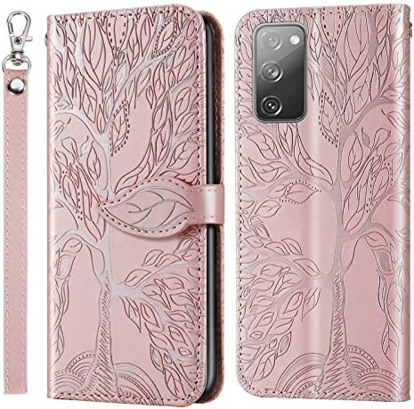 AsWant Coque pour Samsung S20 FE 5G PU Housse de Protection en Cuir PU Portefeuille Etui à Rabat Fermeture Magnétique Support Coque de téléphone pour Samsung Galaxy S20 Fan Edition 5G - Or Rose Fiche Technique et Prix au Maroc