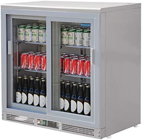 Frigo à bar / Arrière-bar argent 180 bouteilles Polar Capacité : 180 bouteilles de 330ml. Fiche Technique et Prix au Maroc