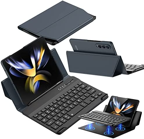 Étui en Cuir pour Samsung Z Fold 4 avec étui de Clavier, Clavier Bluetooth Pliable Portable et Porte-Stylo S, béquille pour Fold3/Fold2/Flip4 (Vert) Fiche Technique et Prix au Maroc