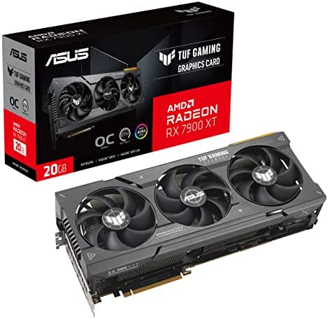 ASUS TUF Gaming AMD Radeon RX 7900 XT OC Edition Carte Graphique de Jeu GDDR6 20 Go (PCIe 4.0, mémoire GDDR6 de 20 Go, 1 HDMI 2.1, 3 Ports DisplayPort 2.1, GPU Tweak III, TUF-RX7900XT-O20G-GAMING) Fiche Technique et Prix au Maroc
