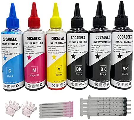 COCADEEX Kit de recharge d'encre 600 ml compatible avec imprimantes jet d'encre Hp Canon, Brother, Epson Lexmark Fiche Technique et Prix au Maroc