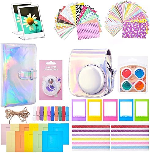 Withosent Instantané Caméra Kit Accessoires Compatible avec Instax Mini 11/9/8+, Comprenant Housse pour Appareil Sac Photo, Albums, Cadres, Filtres et Autres Accessoires Fiche Technique et Prix au Maroc