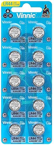 Pack de 10 Vinnic L1154F / LR44 / AG13 1.5V Alkaline Fiche Technique et Prix au Maroc