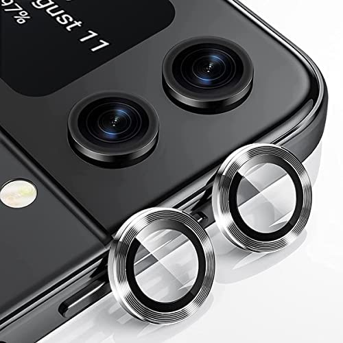 AnnhanT Caméra Protecteur pour Samsung Galaxy Z Flip 4 Caméra, [Bague individuelle en métal sans Bulle Anti-Rayures] Protection de Lentille pour Samsung Galaxy Z Flip 4 [1 Pièces] - Argenté Fiche Technique et Prix au Maroc