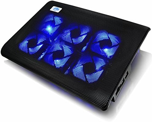 AABCOOLING NC70 - Accessoire PC avec 6 Ventilateurs et LED Bleu, PC Gamer, Support Ventilé pour Ordinateur et Consoles, Refroidissement Portable Fiche Technique et Prix au Maroc