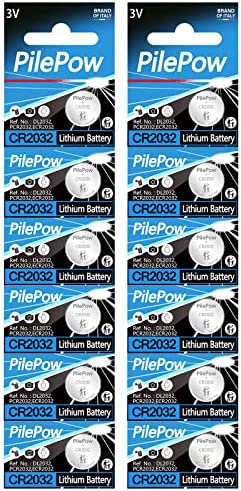 Pile CR2032 Bouton, Lot de 12 Pile Bouton CR2032 3V Ronde Plate, Haute Performance pour telecommande Portail, Porte-clés, balances et dispositifs Portables et médicaux Fiche Technique et Prix au Maroc
