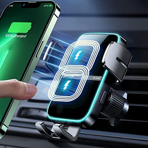 JOYROOM 15W Qi Support Telephone Voiture Induction, 【Double Bobine & Automatic Clamping】 Chargeur Induction Voiture, MagSafe Chargeur sans Fil Voiture Rapide pour iPhone/Samsung/Xiaomi/Huawei/Oppo Fiche Technique et Prix au Maroc