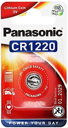 Pile bouton lithium CR1220 (CR1220L/1BP) ; CR 1220 P 1-BL Panasonic Fiche Technique et Prix au Maroc