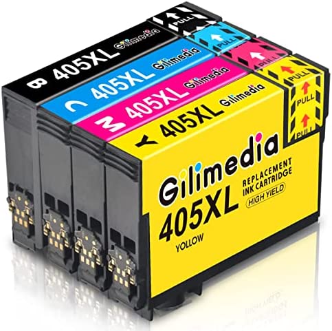 GILIMEDIA 405XL 405 XL Cartouches d'encre pour Epson 405 405XL pour Epson Workforce Pro WF-3825 WF-3820 WF-7840 WF-4820 WF-4825 WF-4830 WF-7835 WF-7830 WF3825 WF3820 WF7840 Fiche Technique et Prix au Maroc