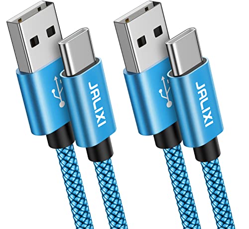 JALIXI Cable USB C 1M Lot de 2, Câble USB C vers USB A Charge Rapide 3A, Cordon Type C Nylon Tressé pour Câble Chargeur Samsung Galaxy S10 S10+ S9 S9+ S8+ S20 S21 FE S22 A12 A13 A40 A50 A51 A52s A53 Fiche Technique et Prix au Maroc
