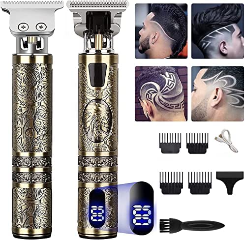 Tondeuse Cheveux Hommes,Tondeuse Barbe Electriques Professionnelle, Sans Fil Tondeuse à Cheveux Rasoir Barbe Tondeuse Kit,Écran à LED, Rechargeable, Silencieuse pour les Enfants et la Famille (Doré) Avis, Fiche Technique et Prix au Maroc