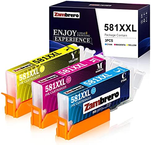 Zambrero CLI-581 XXL Couleur Cartouche d'encre Compatible pour Canon 581 Cartouche Compatible pour Canon Pixma TS6250 TS8150 TS8250 TS6151 TS6150 TS9150 TS6351 TS8151 TS9551C TS9550 TS705 (C/M/Y) Fiche Technique et Prix au Maroc