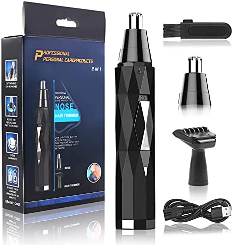 URAQT Tondeuse Nez Oreilles, 3 en 1 USB Rechargeable Rasoir Electrique, Tondeuse à sourcils indoloreet professionnelle pour les hommes et les femmes,Tondeuse Nez Avis, Fiche Technique et Prix au Maroc