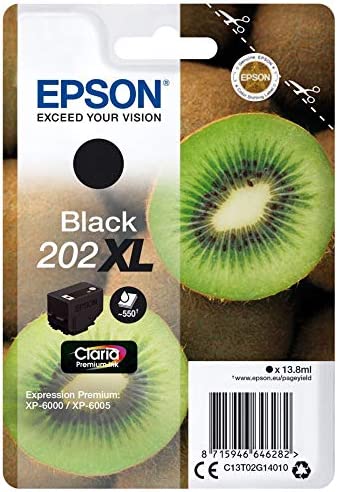 Cartouche d'encre Epson originale 202 XL Noir Amazon Dash Replenishment est prêt Fiche Technique et Prix au Maroc