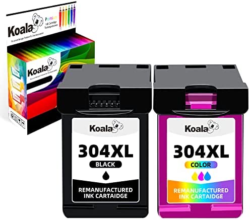 Koala 304XL Remanufacturé Cartouches d'encre Remplacement pour HP 304 XL pour DeskJet 2632 3720 2633 2622 2634 2630 3735 3733 3730 3762 3760 3750 Envy 5030 5020 5032 Imprimante (Noir, Tri-Colore) Fiche Technique et Prix au Maroc