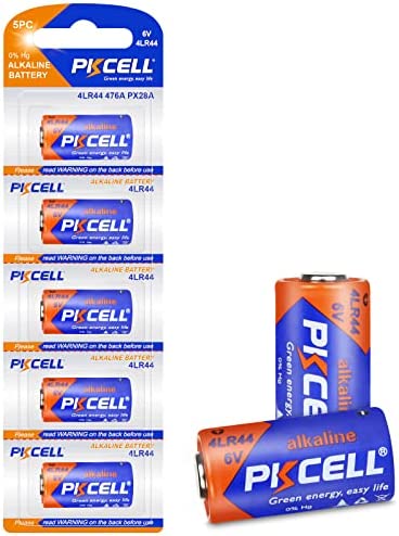 Piles alcalines 4LR44 6V pour Collier Anti aboiement,Appareil Photos,GP476A/4A76/PX28A/L1325-5 pièces - PKCELL Fiche Technique et Prix au Maroc