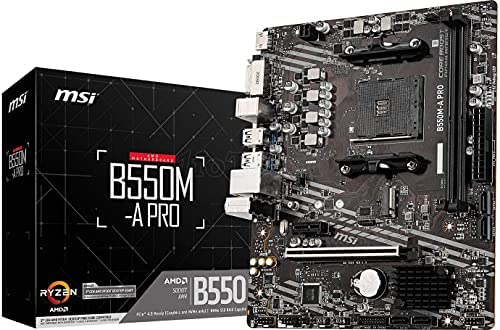 MSI B550M-A PRO carte mère AMD B550 Emplacement AM4 micro ATX Noir Fiche Technique et Prix au Maroc