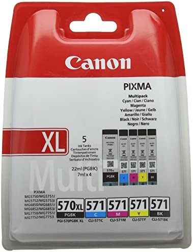 Canon Pack PG-570 CLI-571 Ancienne Version (obsolete) Fiche Technique et Prix au Maroc