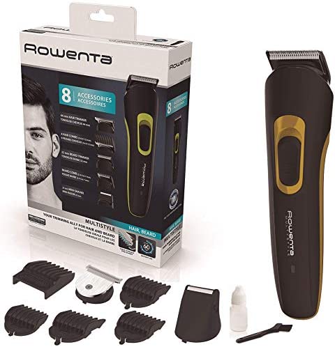 Rowenta Multistyle multi-tondeuse idéale pour les cheveux et la barbe Avec ou sans fil 8 accessoires TN8940F1, Noir Avis, Fiche Technique et Prix au Maroc